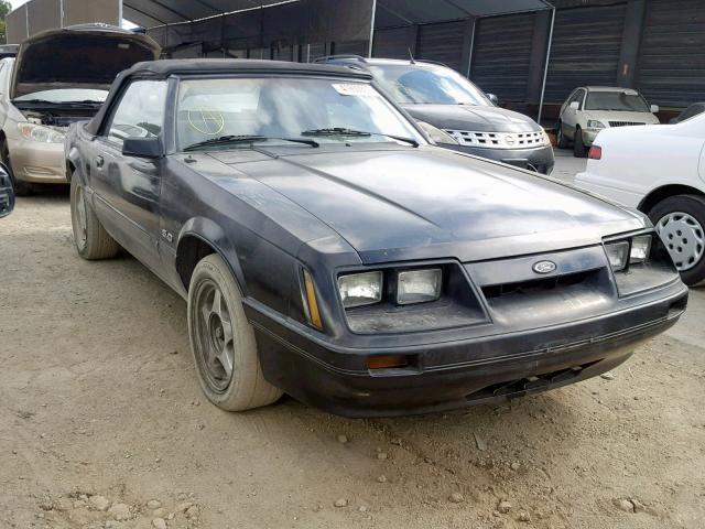 1FABP27M2FF204741 - 1985 FORD MUSTANG LX BLACK photo 1