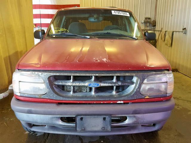 1FMDU35P1TZA94401 - 1996 FORD EXPLORER RED photo 9