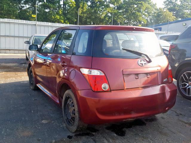 JTKKT624360137647 - 2006 TOYOTA SCION XA MAROON photo 3