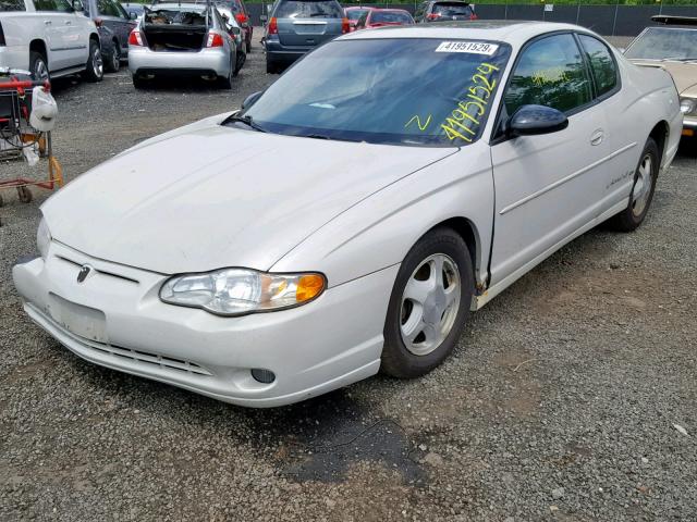 2G1WX12K139145075 - 2003 CHEVROLET MONTE CARL WHITE photo 2