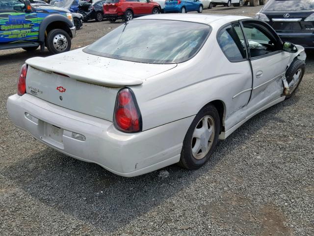 2G1WX12K139145075 - 2003 CHEVROLET MONTE CARL WHITE photo 4