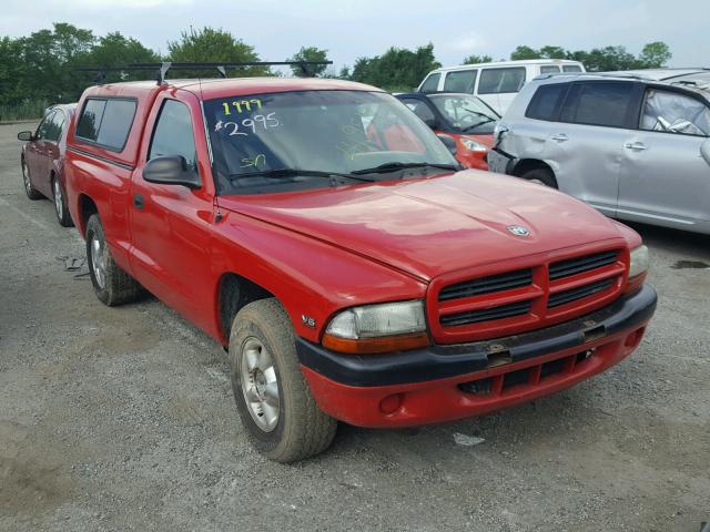 1B7FL26X5XS321919 - 1999 DODGE DAKOTA RED photo 1