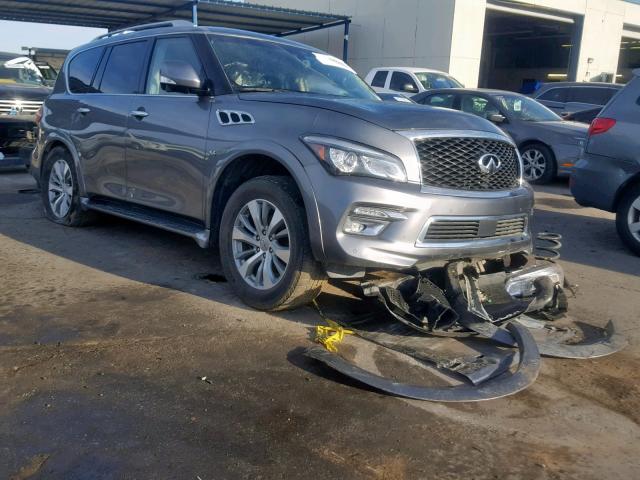 JN8AZ2NE4H9152868 - 2017 INFINITI QX80 BASE GRAY photo 1