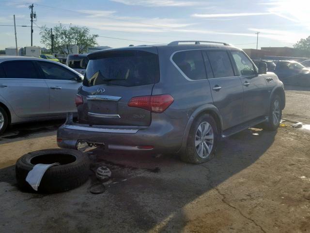 JN8AZ2NE4H9152868 - 2017 INFINITI QX80 BASE GRAY photo 4