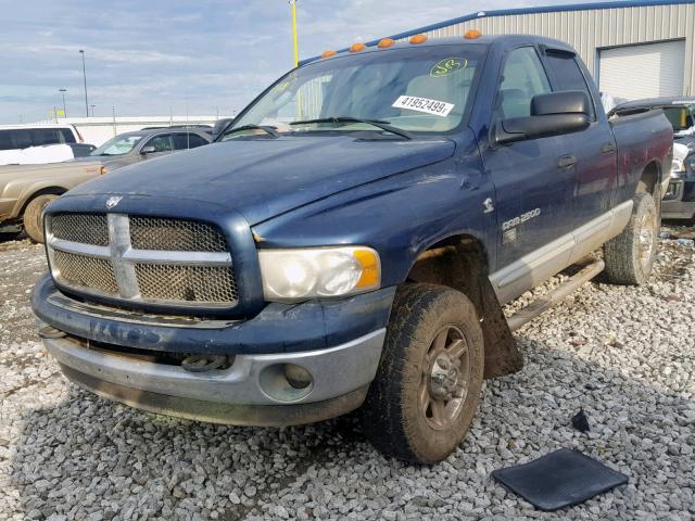 3D7KU28673G707765 - 2003 DODGE RAM 2500 S Կապույտ լուսանկար 2