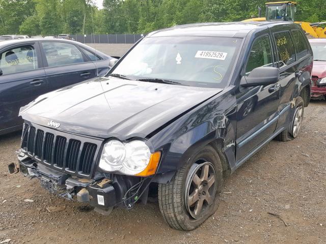 1J8GR48K68C172912 - 2008 JEEP GRAND CHER BLACK photo 2