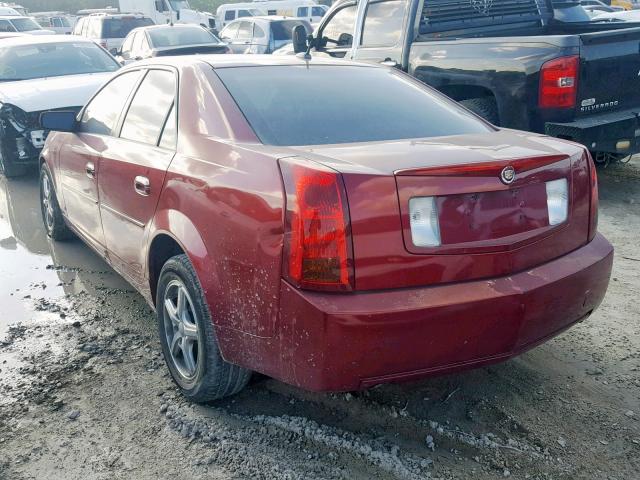 1G6DP577270152369 - 2007 CADILLAC CTS HI FEA RED photo 3