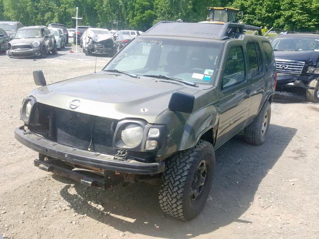 5N1DD28T03C666189 - 2003 NISSAN XTERRA XE GREEN photo 2