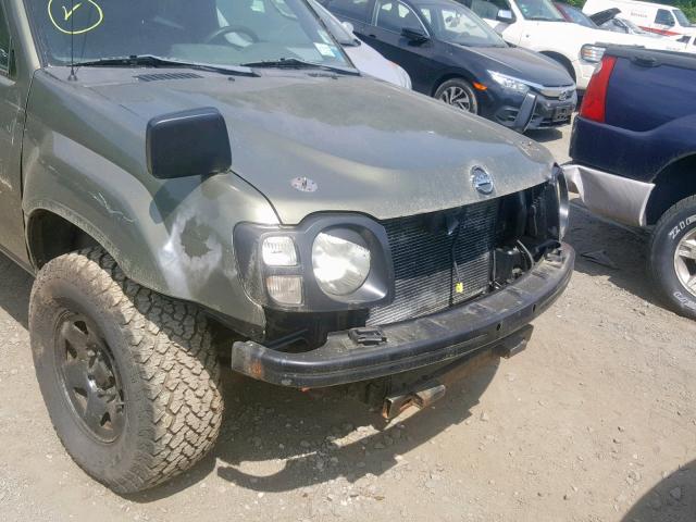 5N1DD28T03C666189 - 2003 NISSAN XTERRA XE GREEN photo 9