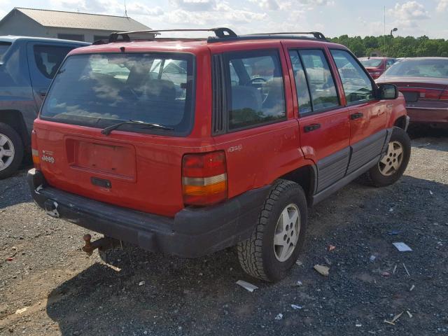 1J4GZ58S1SC600268 - 1995 JEEP GRAND CHER RED photo 4