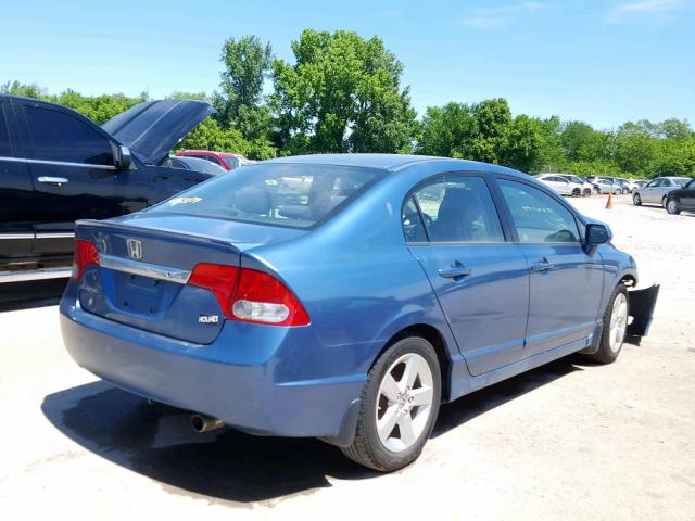 2HGFA16619H506889 - 2009 HONDA CIVIC LX-S 蓝色 照片 4