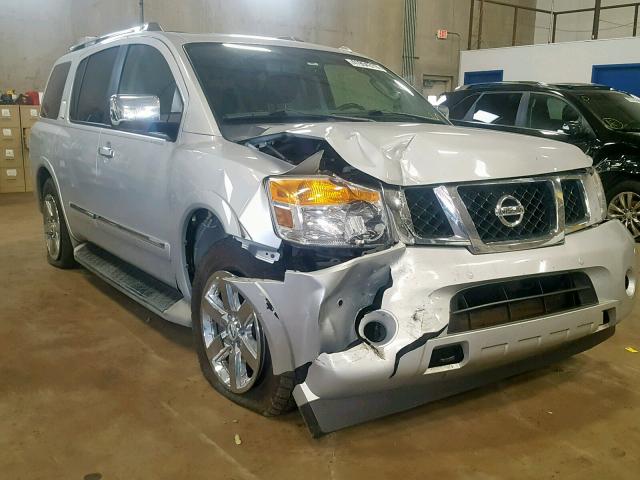 5N1BA0ND8AN604171 - 2010 NISSAN ARMADA SE SILVER photo 1