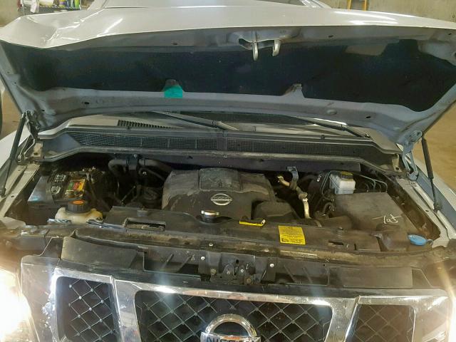 5N1BA0ND8AN604171 - 2010 NISSAN ARMADA SE SILVER photo 7