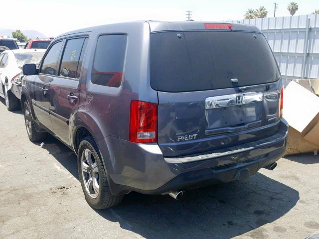 5FNYF3H36FB012228 - 2015 HONDA PILOT SE GRAY photo 3