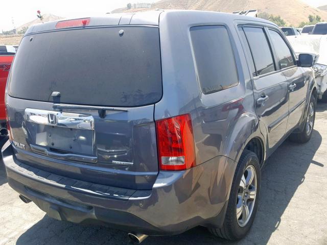 5FNYF3H36FB012228 - 2015 HONDA PILOT SE GRAY photo 4