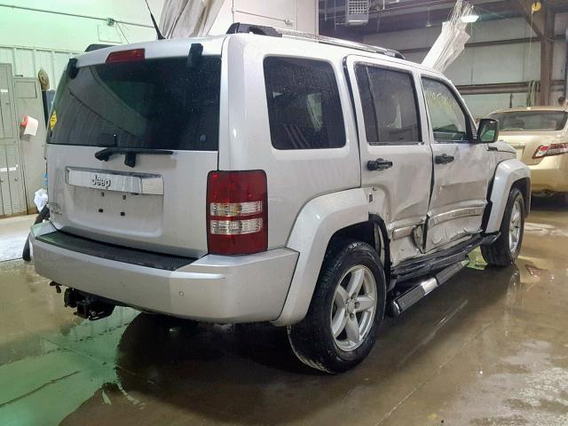 1J4PP5GK2BW519687 - 2011 JEEP LIBERTY LI SILVER photo 4