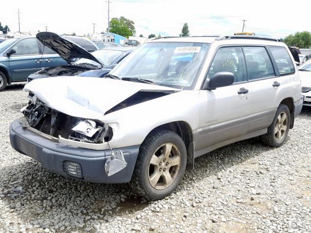 JF1SF6551YH716830 - 2000 SUBARU FORESTER S SILVER photo 2