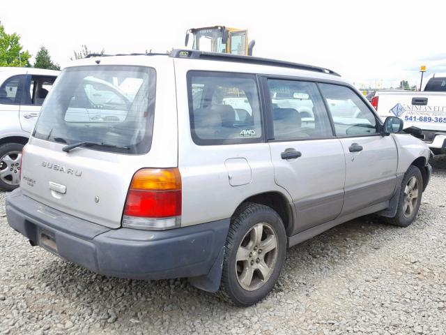 JF1SF6551YH716830 - 2000 SUBARU FORESTER S SILVER photo 4