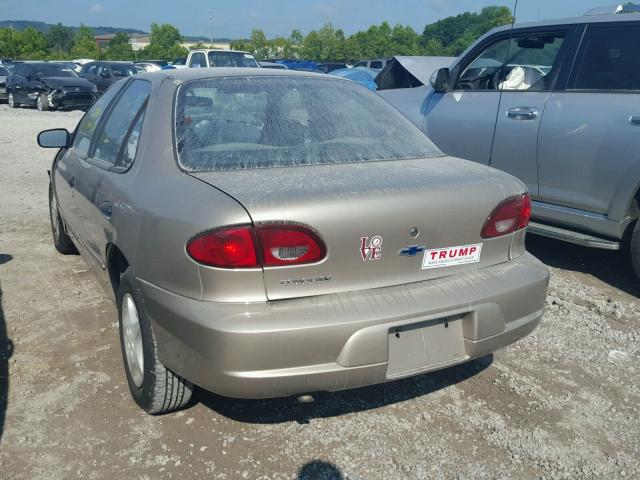 1G1JC524317311707 - 2001 CHEVROLET CAVALIER B TAN photo 3