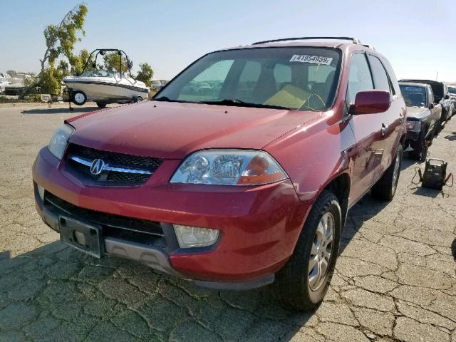 2HNYD186X3H531822 - 2003 ACURA MDX TOURIN MAROON photo 2