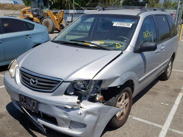 JM3LW28G6Y0147421 - 2000 MAZDA MPV WAGON SILVER photo 2