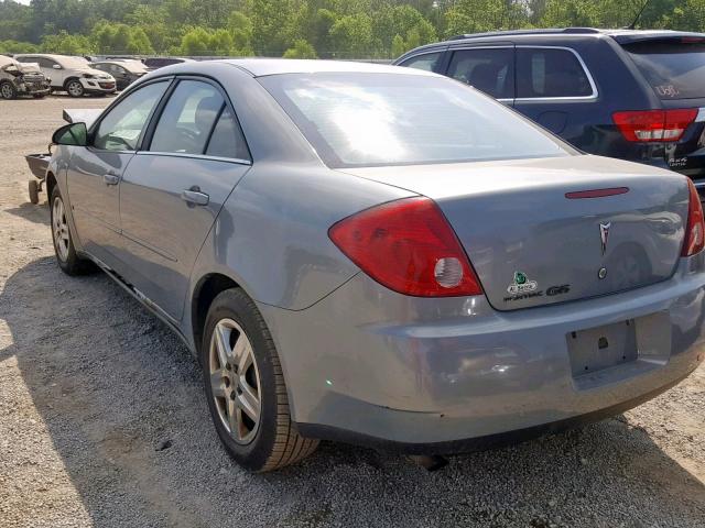 1G2ZF58B174218366 - 2007 PONTIAC G6 VALUE L GRAY photo 3