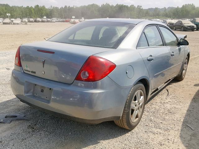 1G2ZF58B174218366 - 2007 PONTIAC G6 VALUE L GRAY photo 4