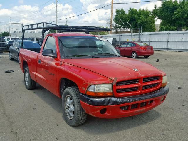 1B7FL26X5WS764800 - 1998 DODGE DAKOTA BURGUNDY photo 2