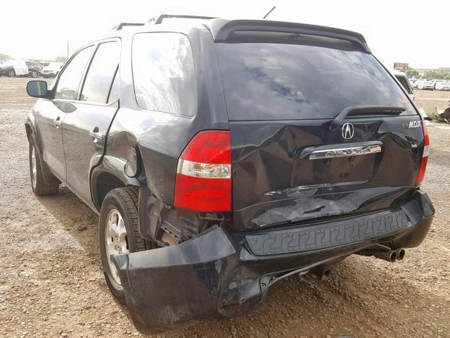 2HNYD186X2H502996 - 2002 ACURA MDX TOURIN BLACK photo 3