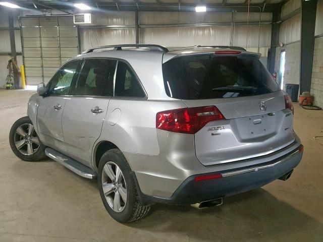 2HNYD2H28CH515122 - 2012 ACURA MDX SILVER photo 3