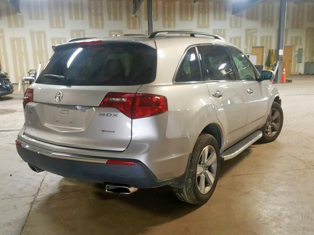 2HNYD2H28CH515122 - 2012 ACURA MDX SILVER photo 4