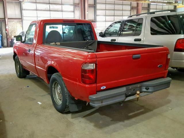 1FTYR10D01PB35909 - 2001 FORD RANGER RED photo 3