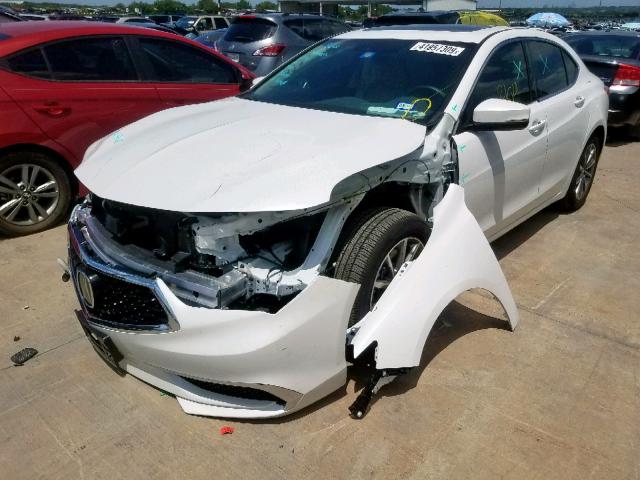 19UUB1F38KA010762 - 2019 ACURA TLX WHITE photo 2