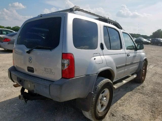 5N1ED28T24C678320 - 2004 NISSAN XTERRA XE SILVER photo 4