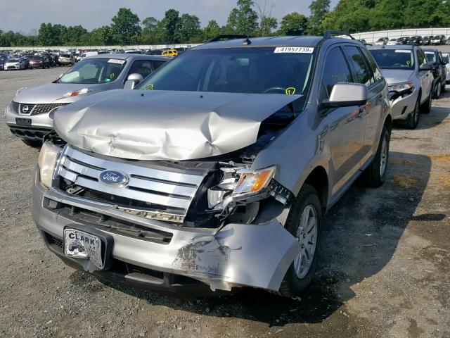 2FMDK48C78BB10681 - 2008 FORD EDGE SEL GRAY photo 2