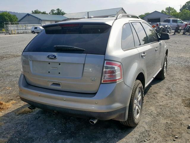 2FMDK48C78BB10681 - 2008 FORD EDGE SEL GRAY photo 4