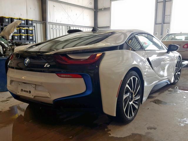 WBY2Z2C51GV675935 - 2016 BMW I8 WHITE photo 4