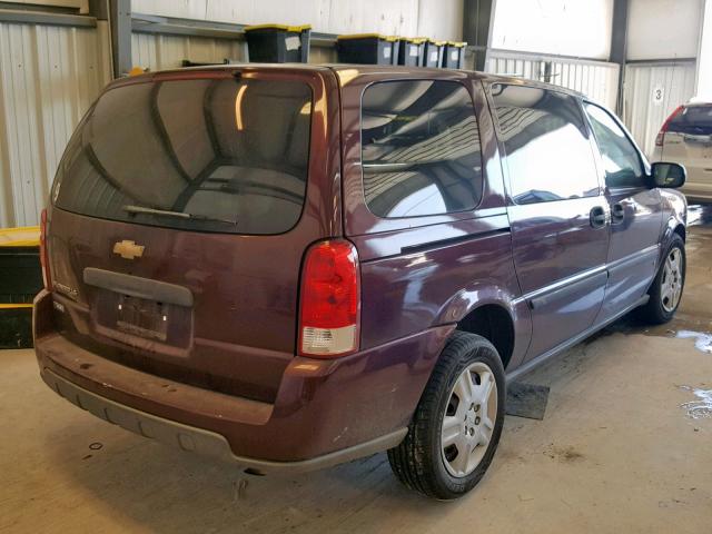 1GNDV23W27D189677 - 2007 CHEVROLET UPLANDER L 栗色 照片 4