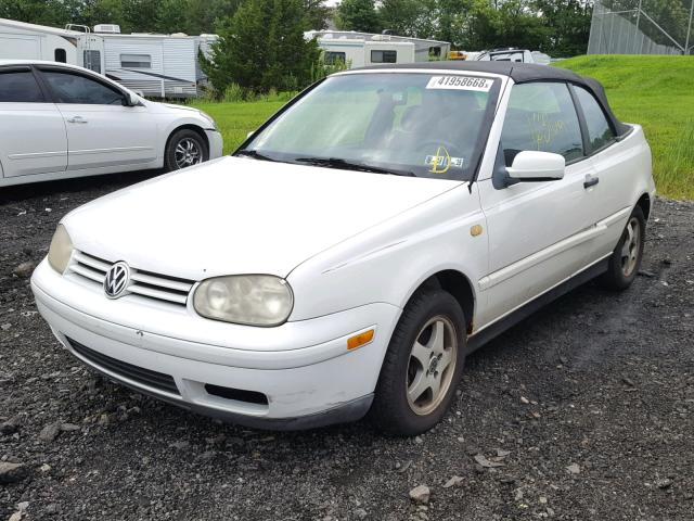 3VWDC21V2YM801405 - 2000 VOLKSWAGEN CABRIO GLS WHITE photo 2