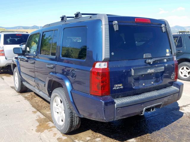 1J8HG48NX6C124380 - 2006 JEEP COMMANDER 蓝色 照片 3