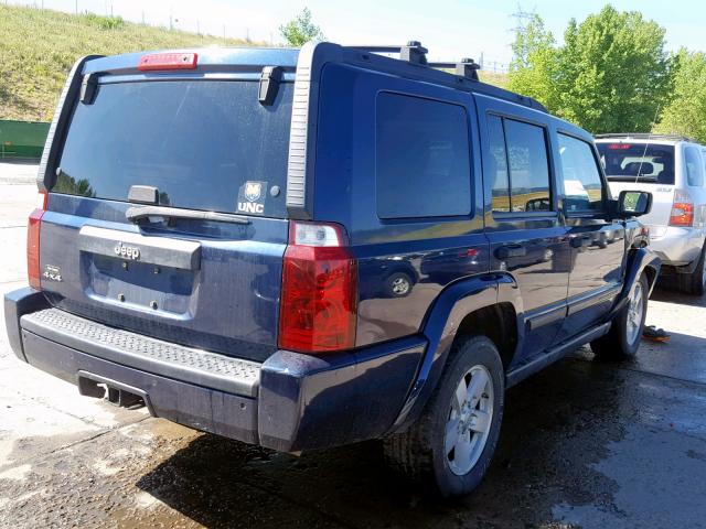 1J8HG48NX6C124380 - 2006 JEEP COMMANDER 蓝色 照片 4
