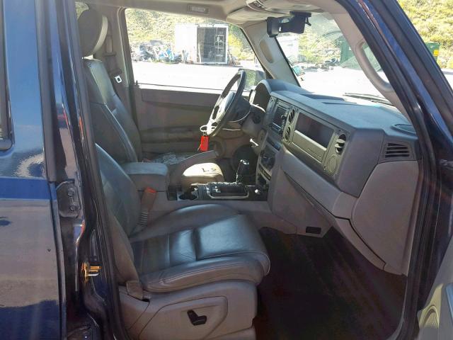 1J8HG48NX6C124380 - 2006 JEEP COMMANDER 蓝色 照片 5
