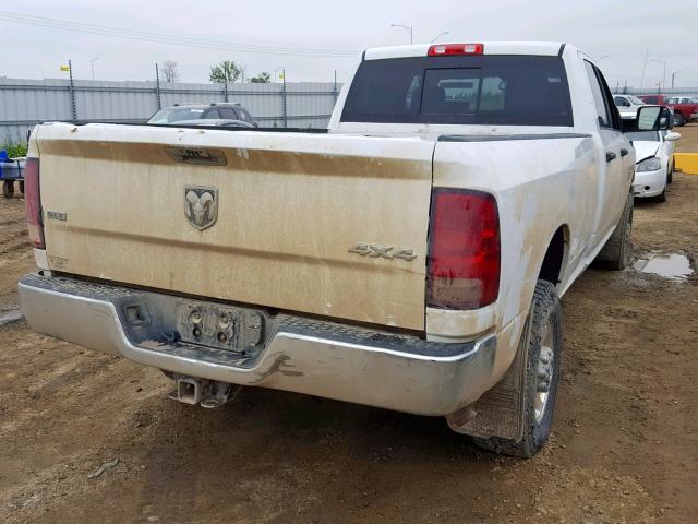 3C6TR5JT0DG581260 - 2013 RAM 2500 SLT WHITE photo 4