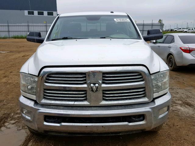 3C6TR5JT0DG581260 - 2013 RAM 2500 SLT WHITE photo 9