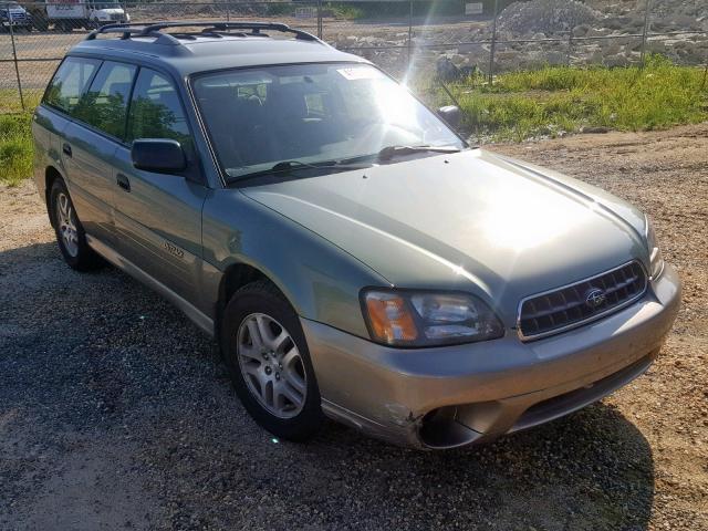 4S3BH675137629638 - 2003 SUBARU LEGACY OUT GREEN photo 1