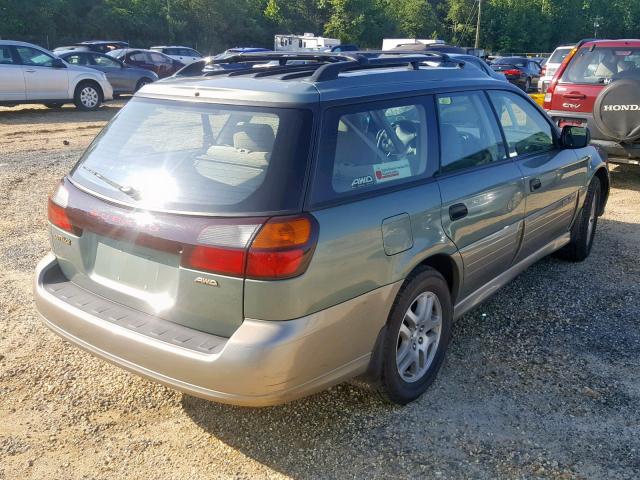 4S3BH675137629638 - 2003 SUBARU LEGACY OUT GREEN photo 4