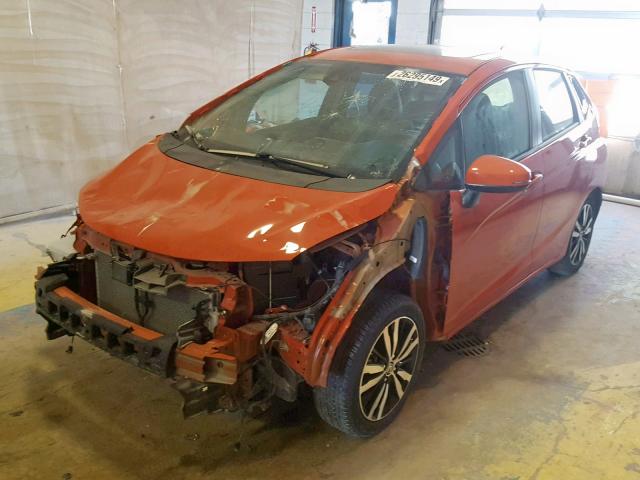 3HGGK5H92JM709635 - 2018 HONDA FIT EX ORANGE photo 2