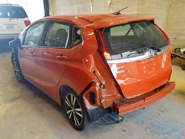 3HGGK5H92JM709635 - 2018 HONDA FIT EX ORANGE photo 3