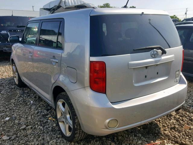 JTLKE50E781042484 - 2008 TOYOTA SCION XB 银色 照片 3