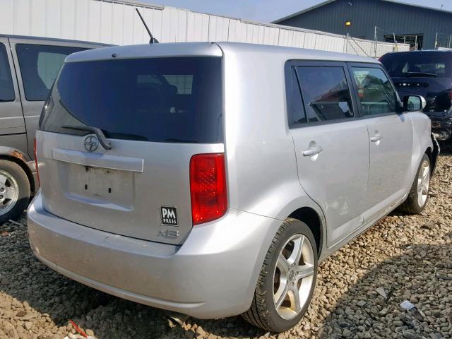 JTLKE50E781042484 - 2008 TOYOTA SCION XB 银色 照片 4